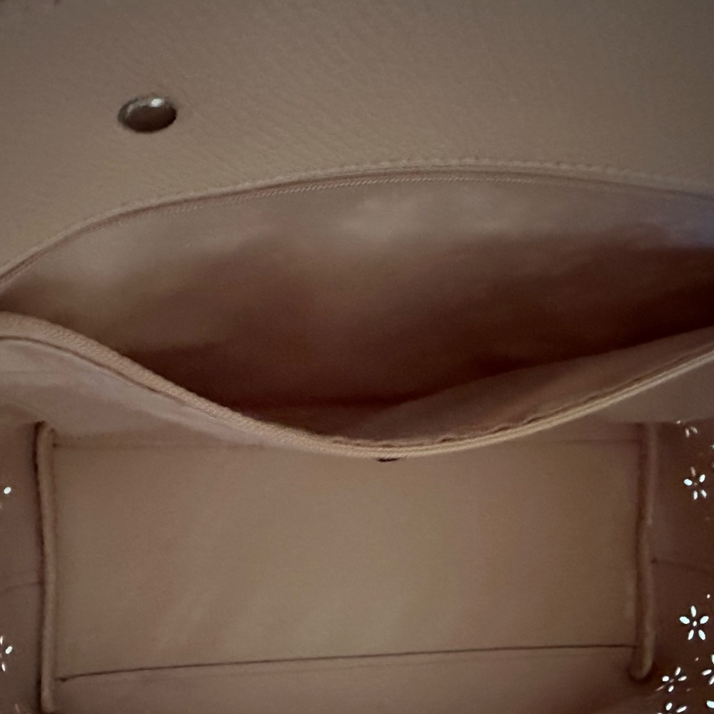 Coach Brown Laser-Cut Tote Bag - Picture 4 of 12